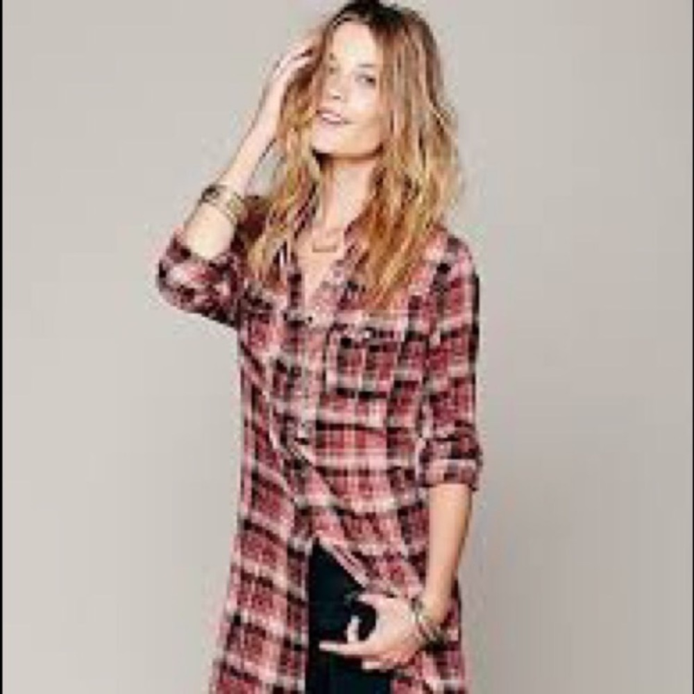 Free People Pink Ombré Tunic